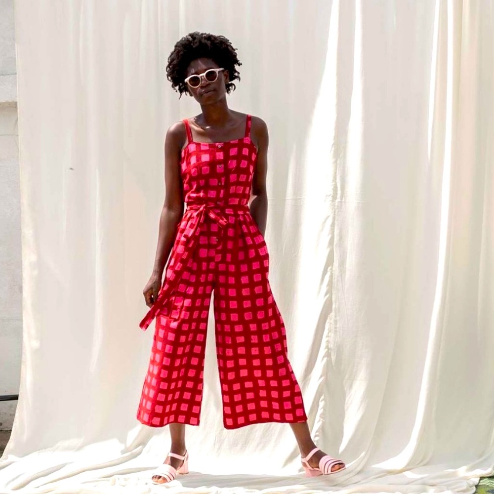 Osei Duro hand dyed jumpsuit in “Queen Me”